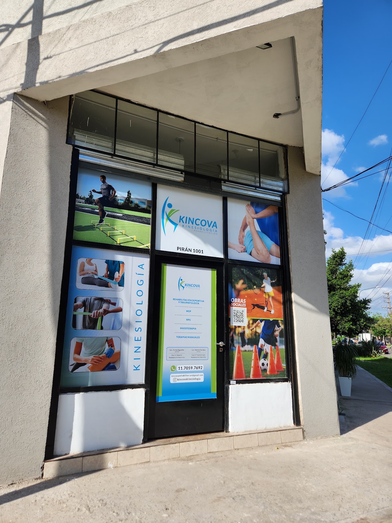 Fachada de Kincova Kinesiología en Pirán 1001, Ituzaingó